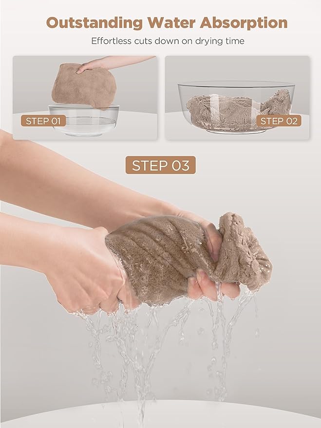 Fast-Drying Microfiber Hair Towel